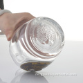 Leere bleifreie Glasflasche